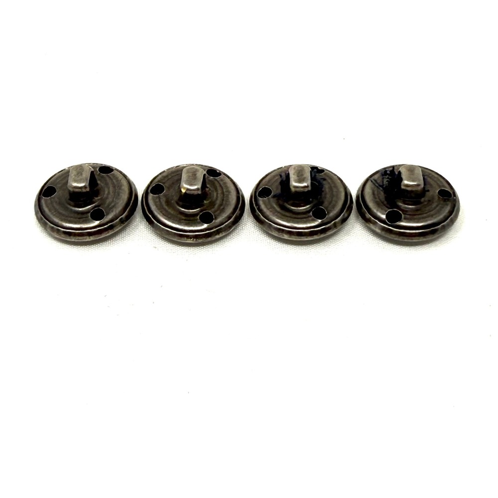 4 Michael Kors Silver Tone Metal Shank Blazer Sleeve Replacement Buttons 15mm - Picture 4 of 6